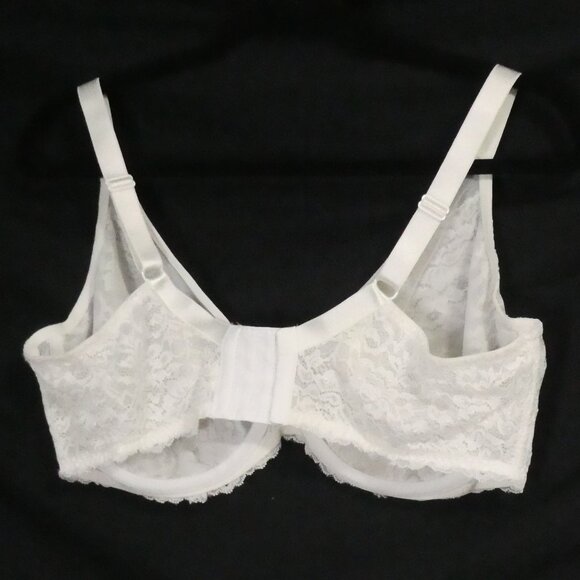 DEESSE LINGERIE | 40 DDD / E | Elegant White Lace Bra | *Padding Not Included - Picture 2 of 16
